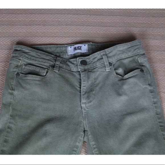 PAIGE Green Ankle & Cropped Jeans - Picture 4 of 7
